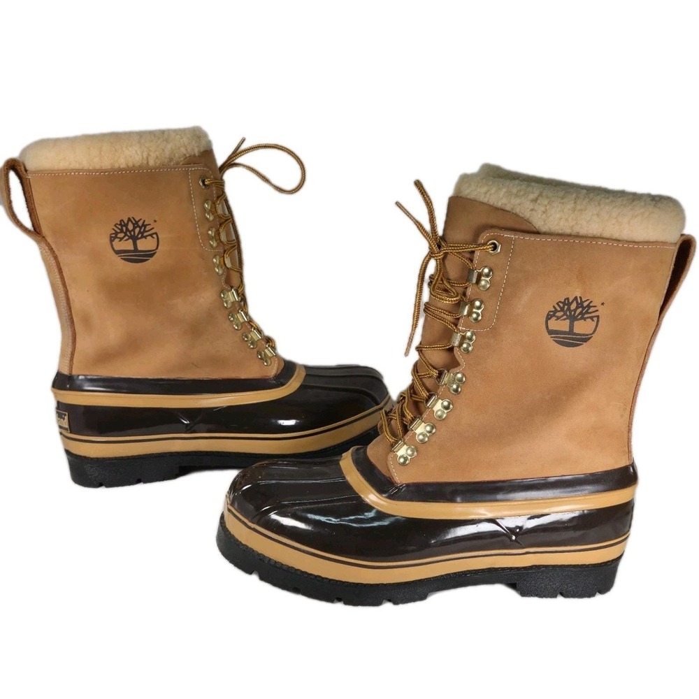 VTG Timberland 1980s Insulated Snow/Duck Hunting Mobile Boots Mens 11 24092M
